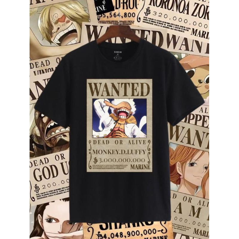 KAOS ANIME ONE PIECE BOUNTY KRU MUGIWARA|KAOS ONE PIECE PRIA|KAOS ONE PIECE OVERSIZE