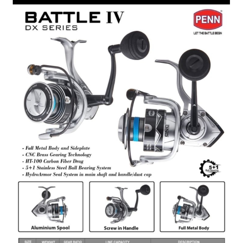 REEL PENN BATTLE IV DX