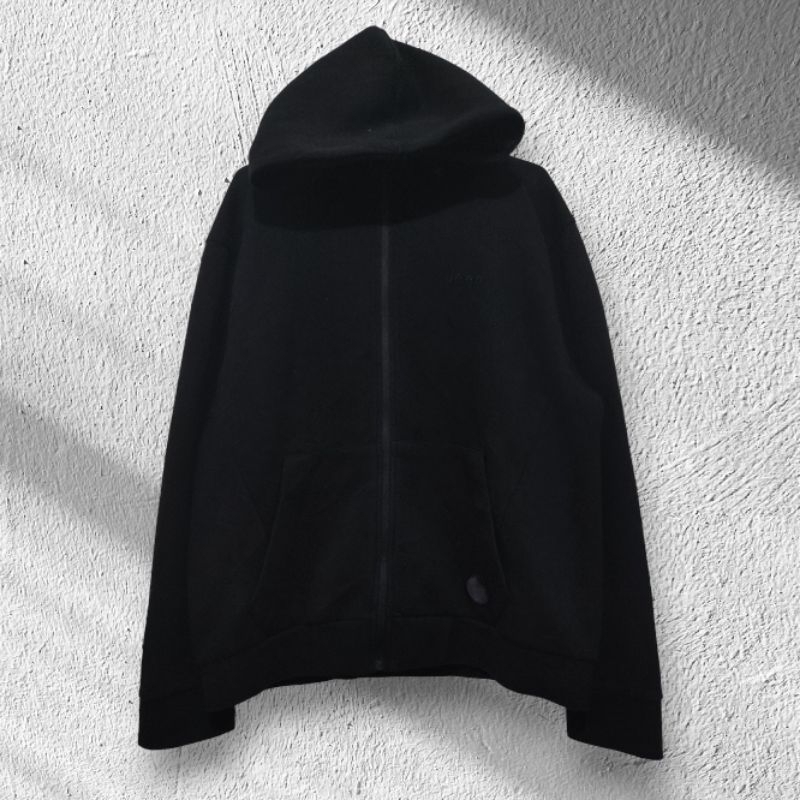 Jaket Hoodie Zipper J33P Black on Black