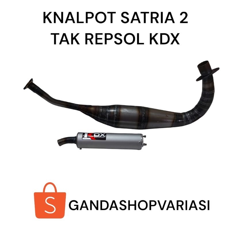 knalpot satria 2 tak repsol plat kdx
