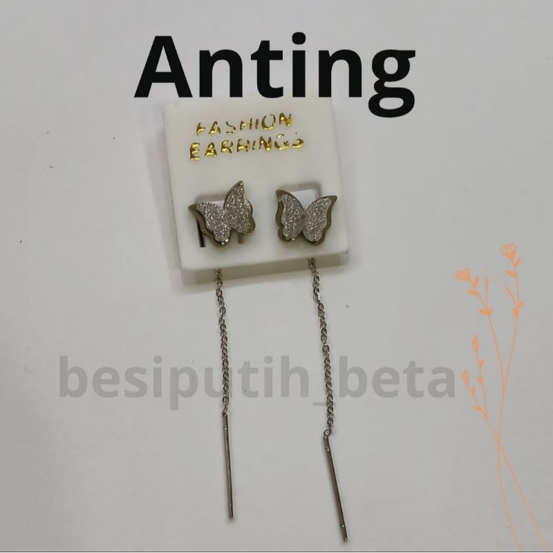 anting besi putih ambon / besi putih asli