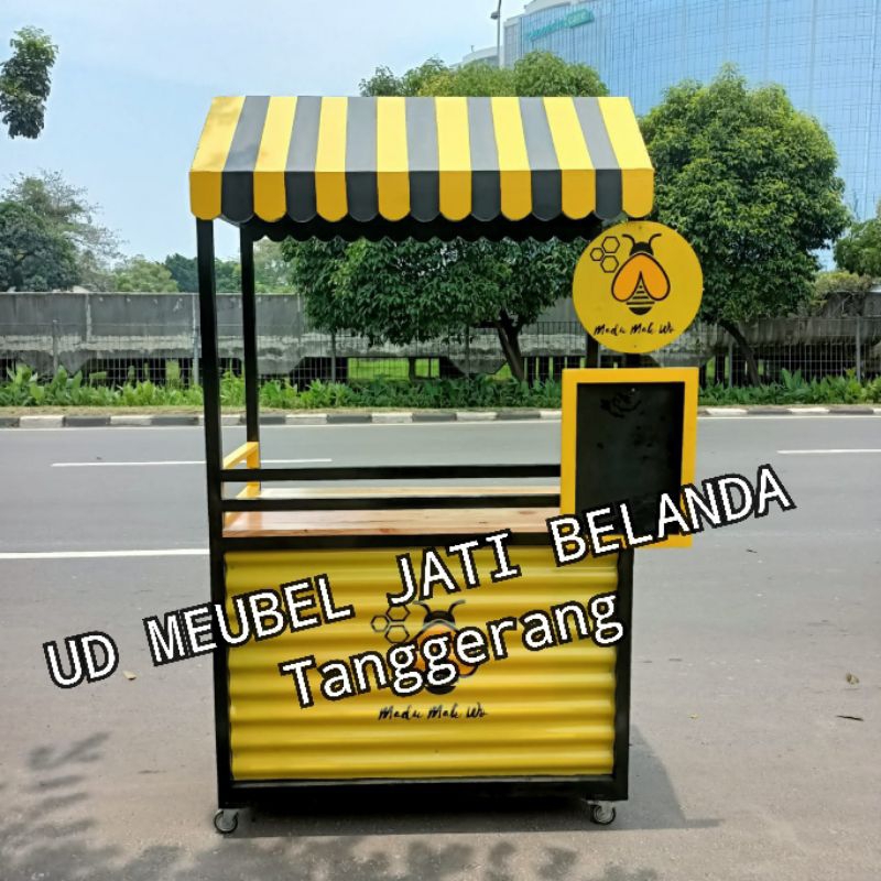 gerobak minuman gerobak bazar gerobak jualan booth kekinian
