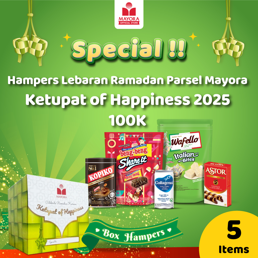 

Hampers Lebaran Ramadan Parsel Mayora Ketupat of Happiness 2025 - 100K