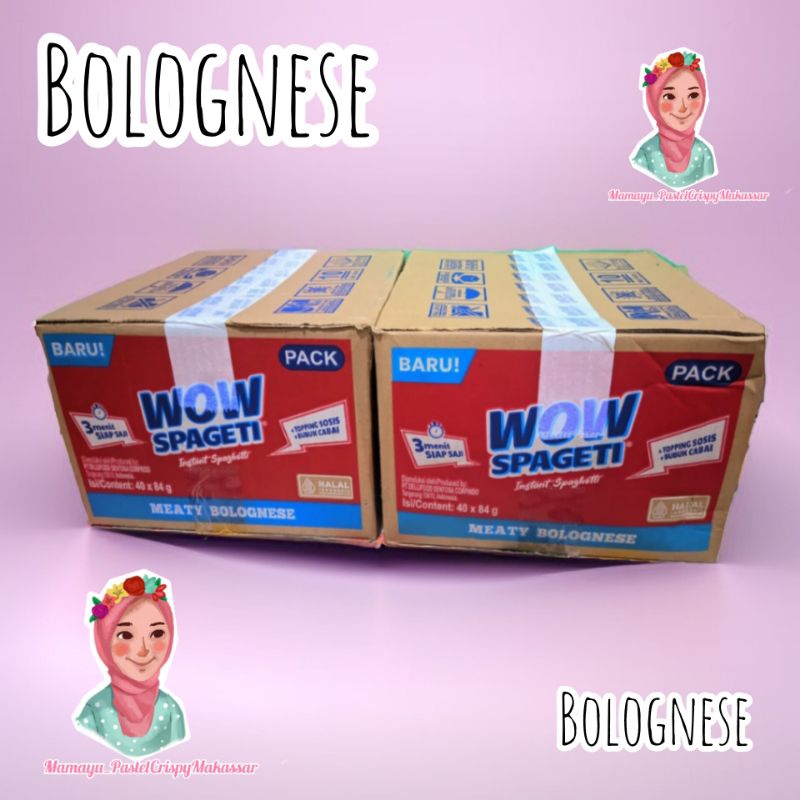 

SPAGETI WOW 1 DOS WOW SPAGETI BOLOGNESE