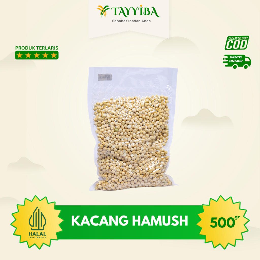 

Kacang Arab Hamush Chickpeas 500g Kacang Oleh Oleh Haji Umrah