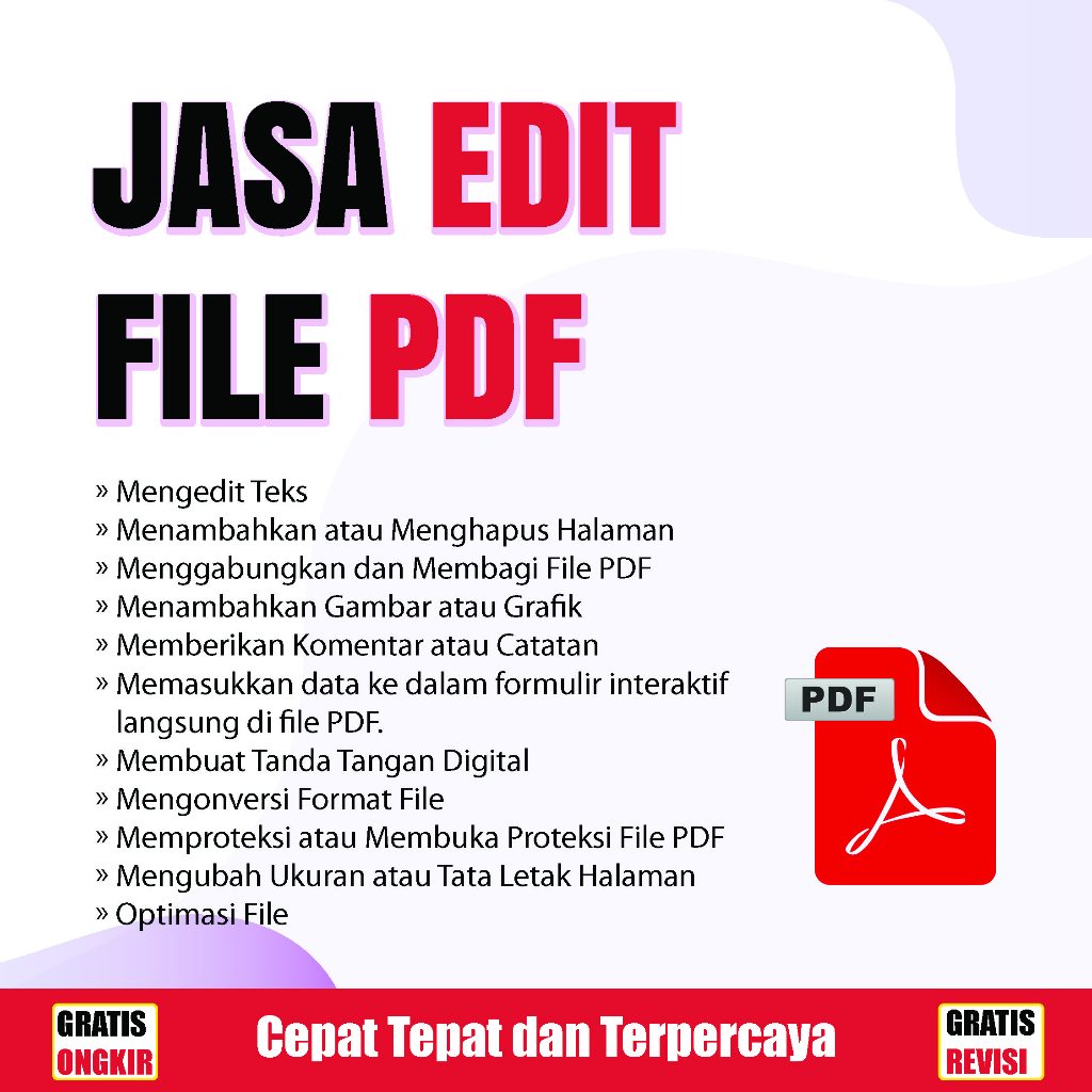 Jasa Edit PDF | Foto | Hasil SS | Hasil Scan | Serta Dokumen Digital