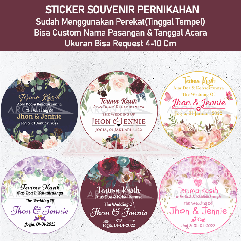 

Stiker Souvenir Pernikahan - Sticker Souvenir - Sticker Wedding - Stiker Pernikahan