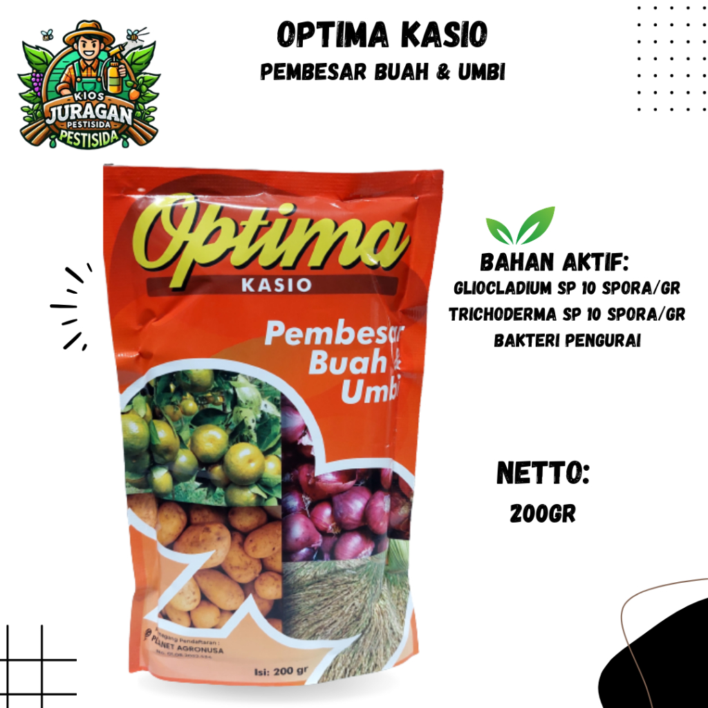 OPTIMA KASIO 200GR PEMBESAR BUAH & UMBI pembesar bawang merah