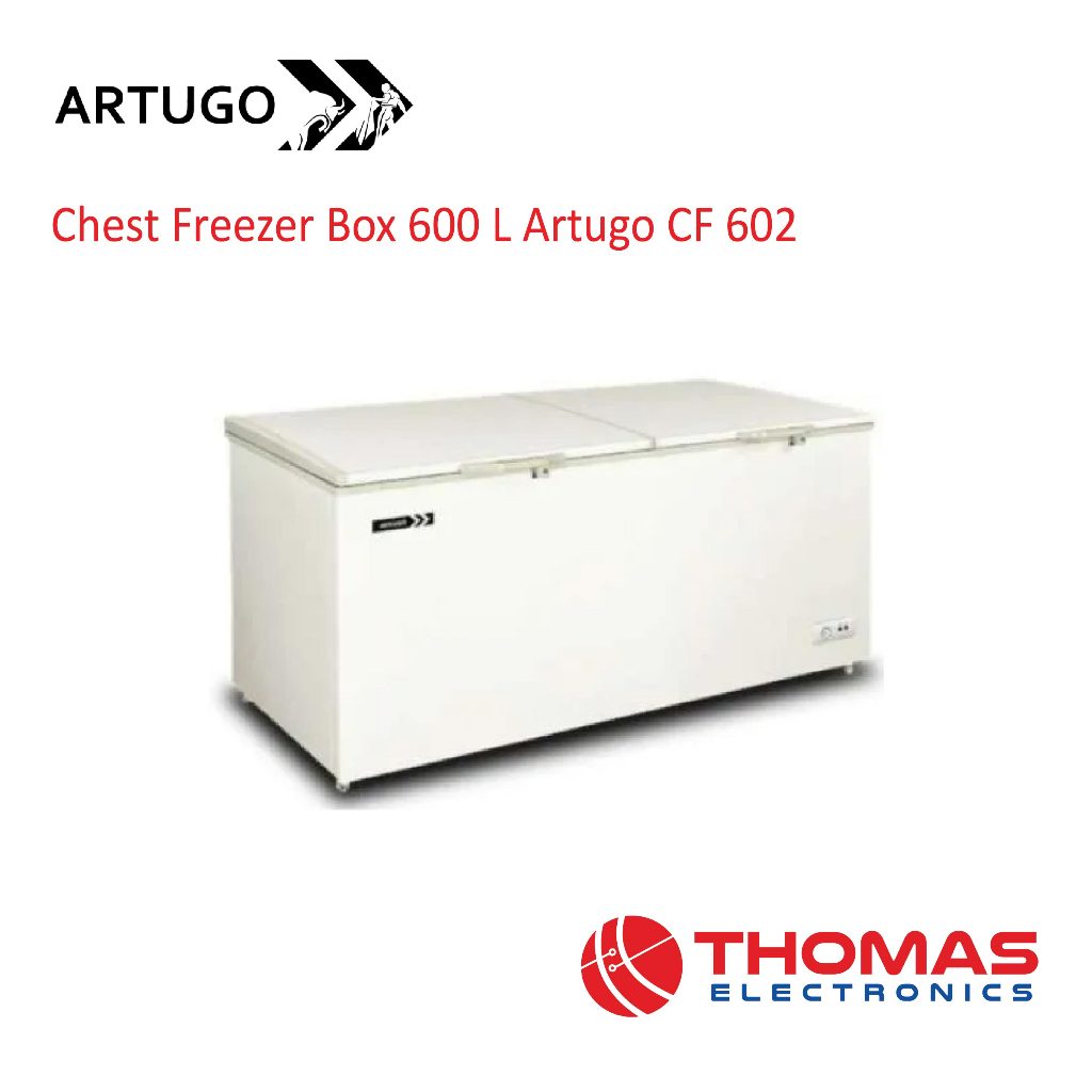 Chest Freezer Box 2 Pintu 600 Liter Artugo CF 602 CF602 Quick Freezing Garansi Resmi
