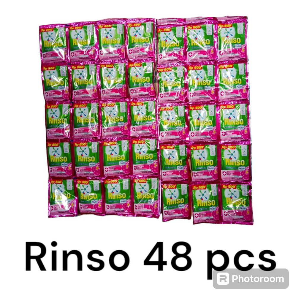 DISKON Rinso cair/Deterjen cair Rinso molto saset 18ml isi 48 pcs