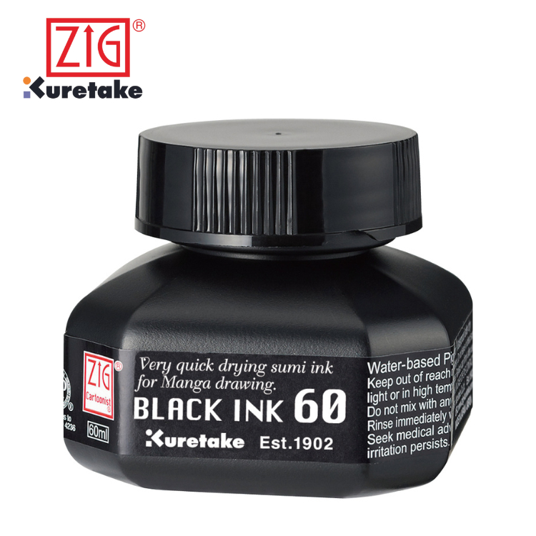 

ZIG Kuretake Cartoonist Black Ink 60ML