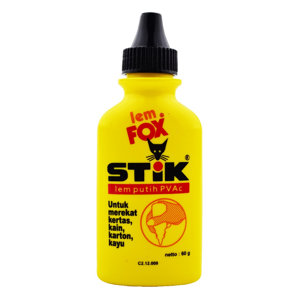 

Lem Fox Stik PVAc 60 gram Botol Kuning 60gr Lem Kertas Kayu Putih