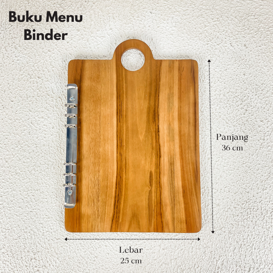 

mh Buku Menu Restoran Tatakan Buku Menu FREE Ukir Logo
