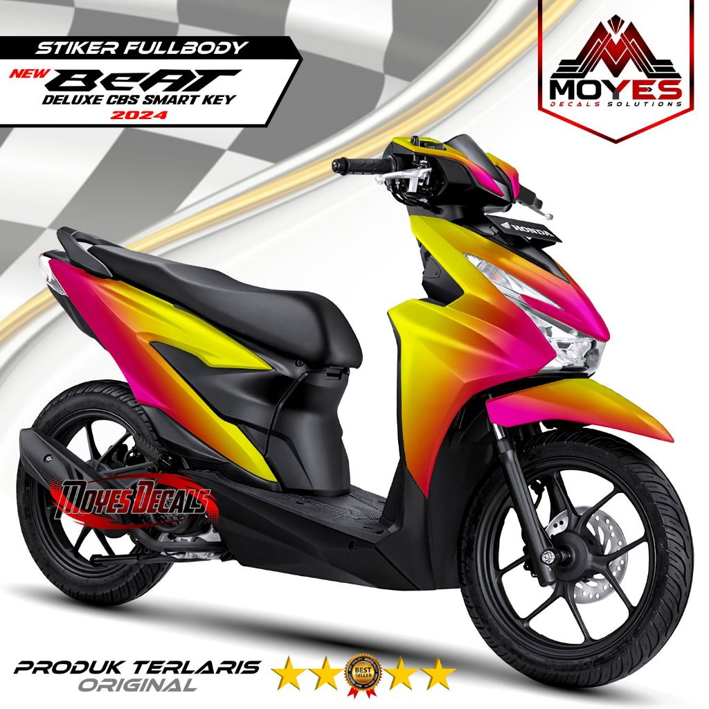 (COD) TERBARU Decal Sticker Honda Beat CBS STREET Smart Key Remote Full body - Stiker Variasi Modifi