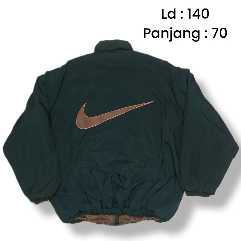 Vintage nike reversible puffer jacket big logo