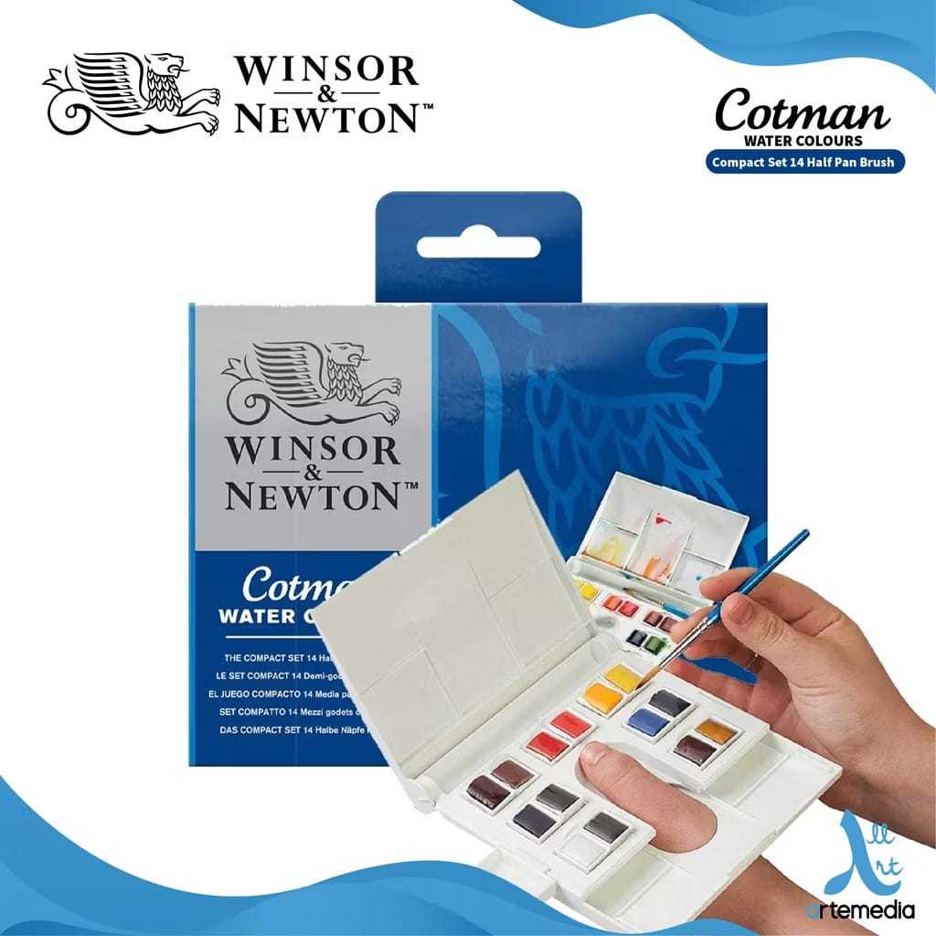 

Gramedia Tunjungan : Cotman Compact set 14 Half pans