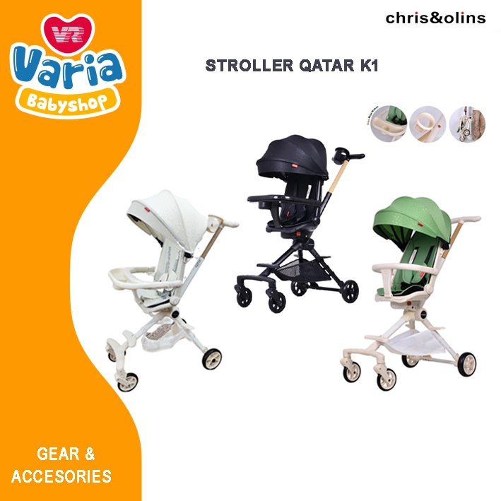 Chris& Olins Stroller Qatar K1 Reversible / Stroller Bayi / Stroller Anak | CHRIS OLINS