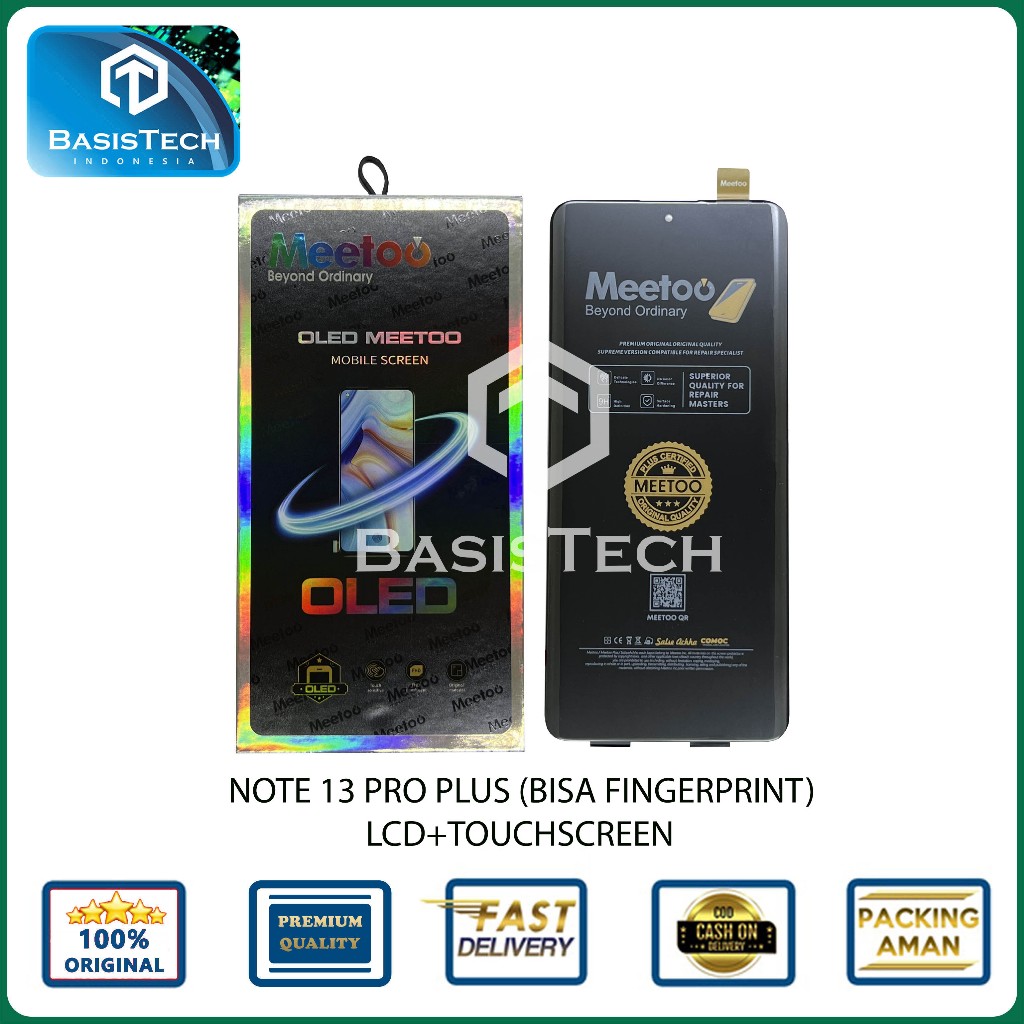 LCD XIAOMI REDMI NOTE 13 PRO PLUS 5G - BISA FINGERPRINT - OLED MEETOO