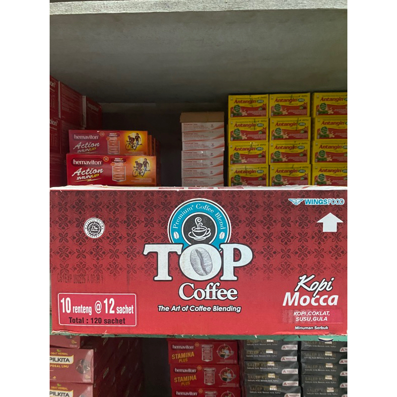 

KOPI TOP MOCCA 1 DUS ISI 120 SACHET ❗️(HARGA TERMURAH)❗️