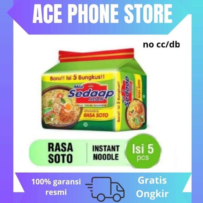 

Mie Sedaap Soto isi 5 Bungkus @75G