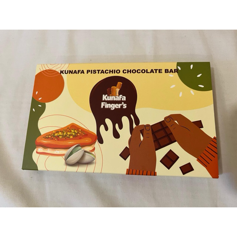 

KUNAFA FINGER’S PISTACHIO CHOCOLATE BAR