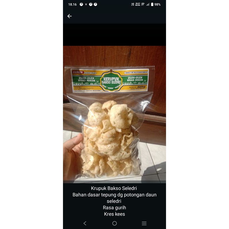

Krupuk Bakso Seledri