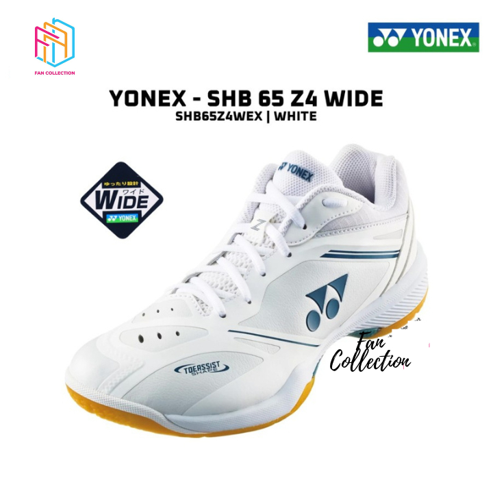 Sepatu Badminton Yonex SHB65Z4WEX SHB 65 Z4 Wide White