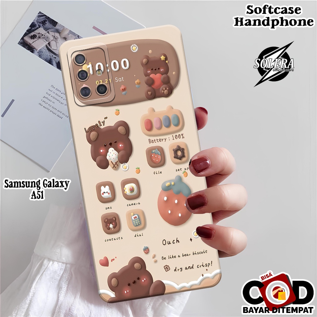 Case Samsung Galaxy A51 Softcase Samsung Galaxy A51 Terbaru Silikon Pro Camera Fashion Case Kartun L