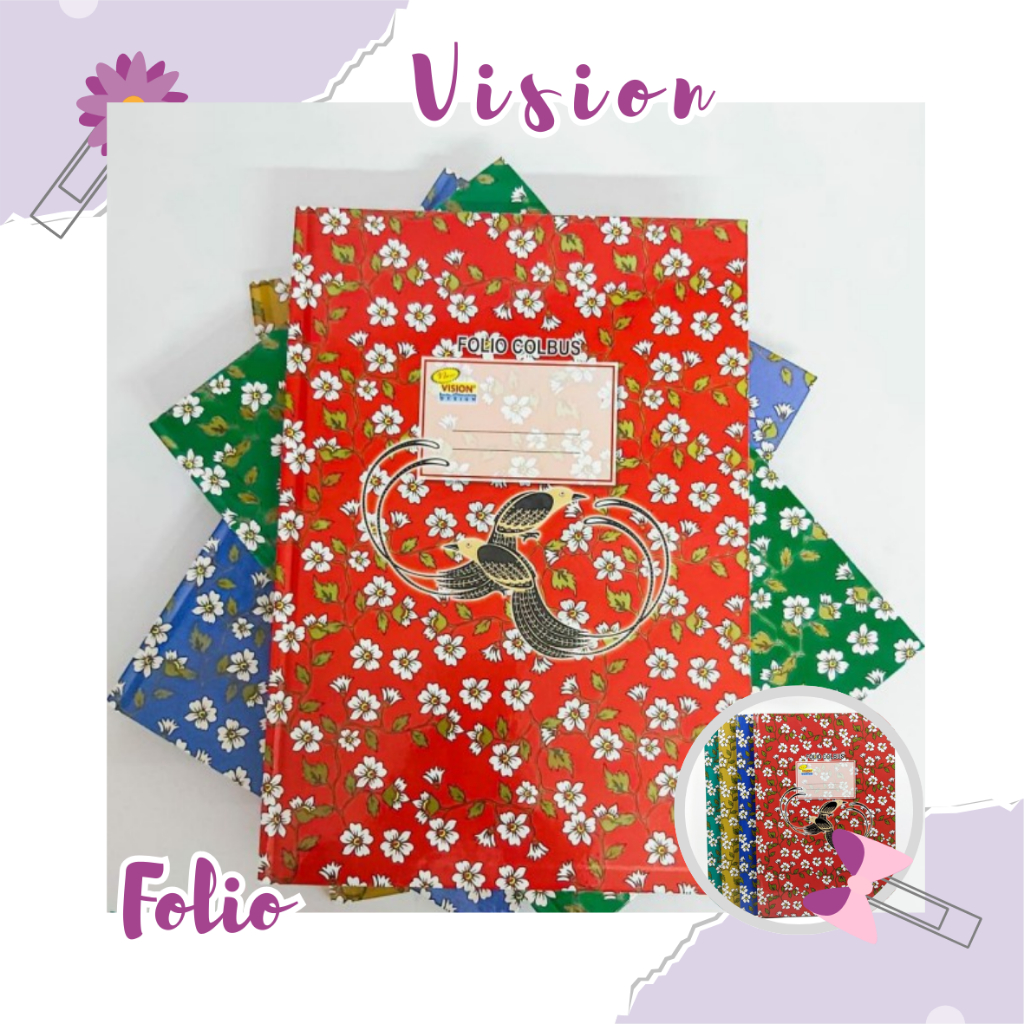 

Buku/Book Folio/F4 100 VISION Hard Cover/Cover Keras