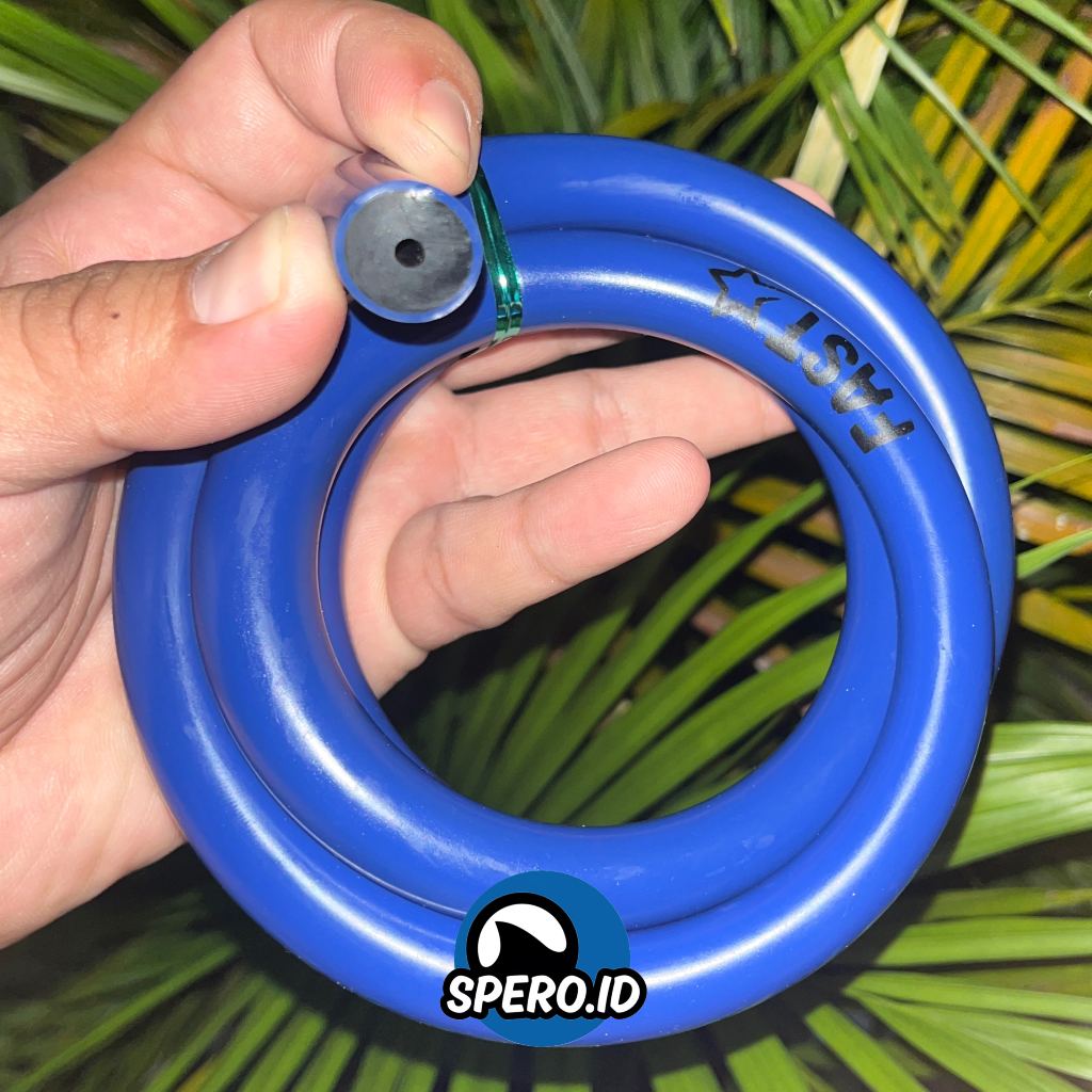 RB Karet 14MM Panahan Ikan Laut Warna Biru Premium