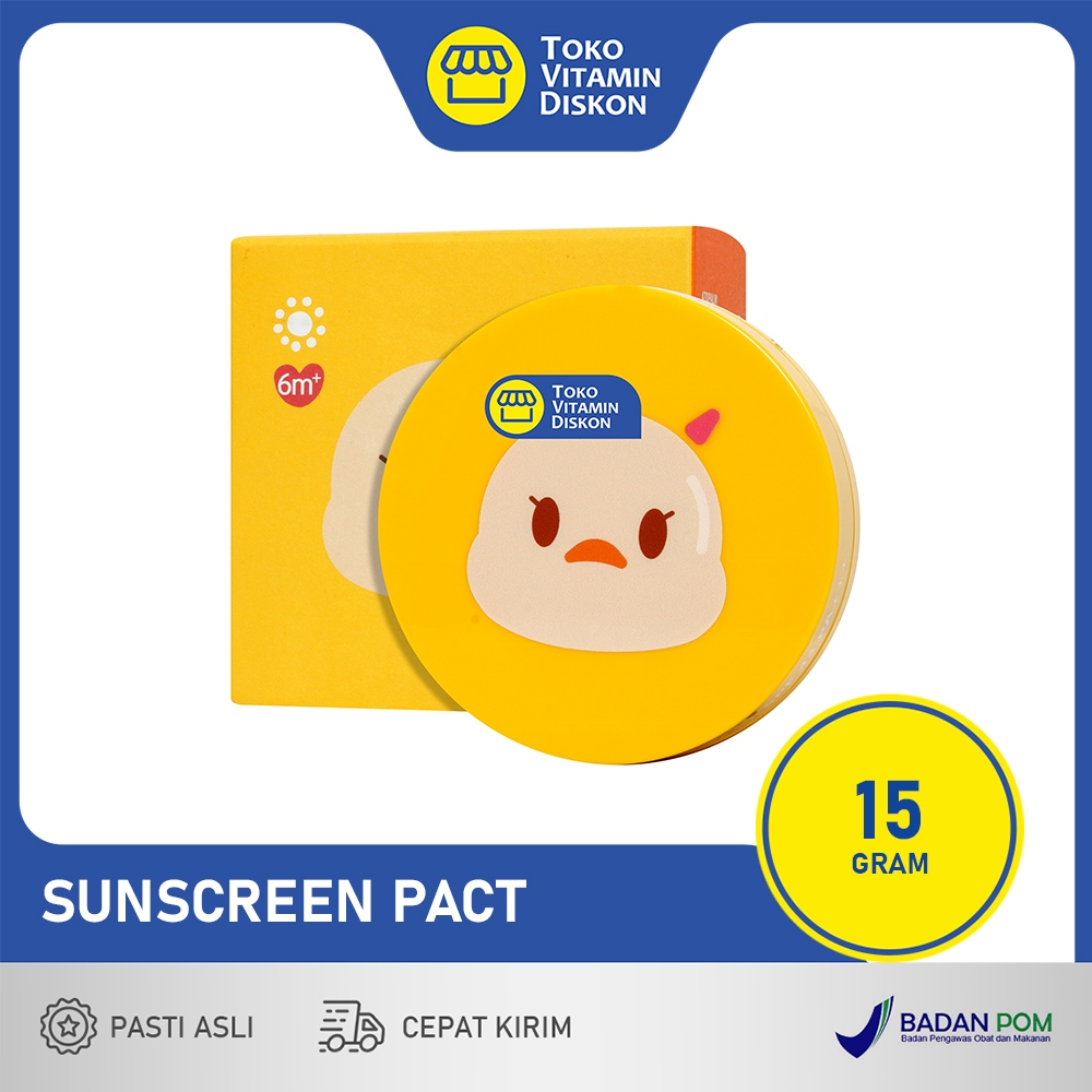 ATOPALM TOK TOK FACIAL SUN PACT SPF43 PA+++ 15 GR | Sunscreen Cushion Anak