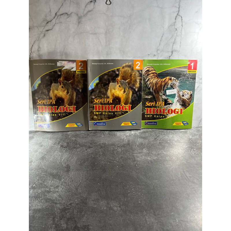Buku Seri IPA Biologi, kelas 7,8, VII, VIII, SMP, Quadra, KTSP 2006, Deswaty Furqonita, S.Si., M.Bio