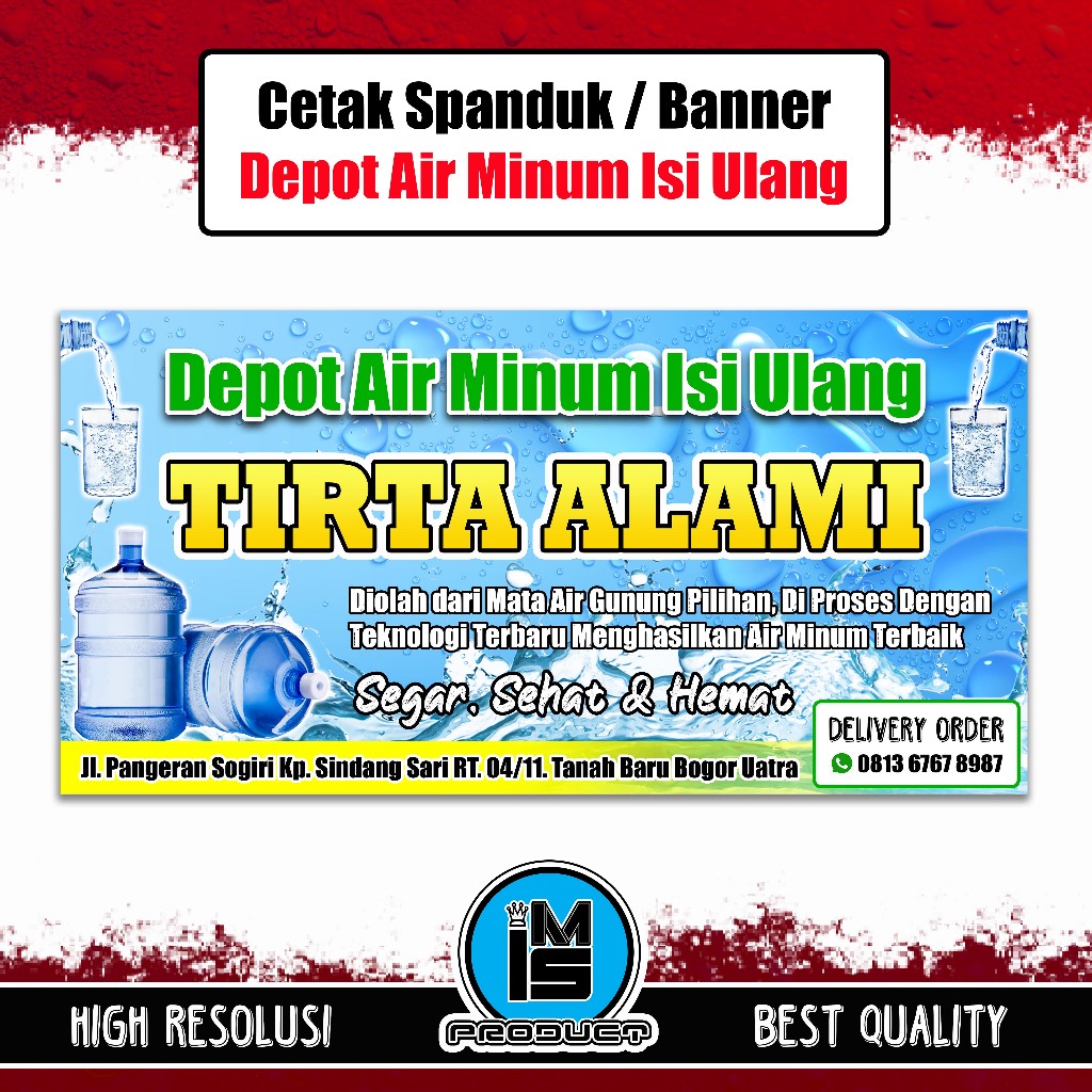 cetak spanduk banner depot air minum isi ulang
