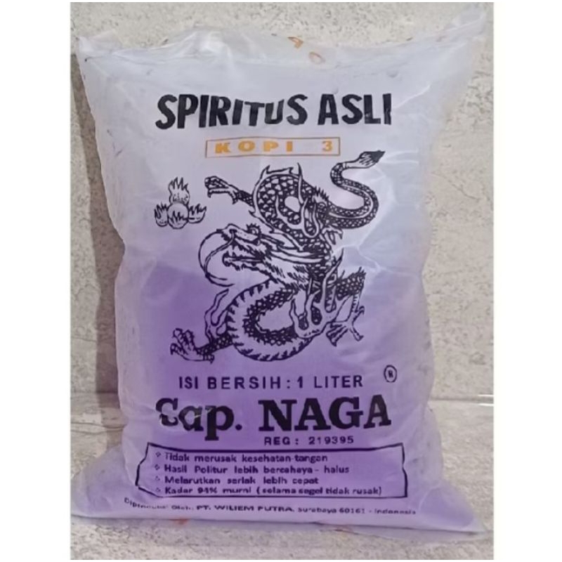 1 LITER SPIRITUS SPIRTUS ASLI NAGA 94%