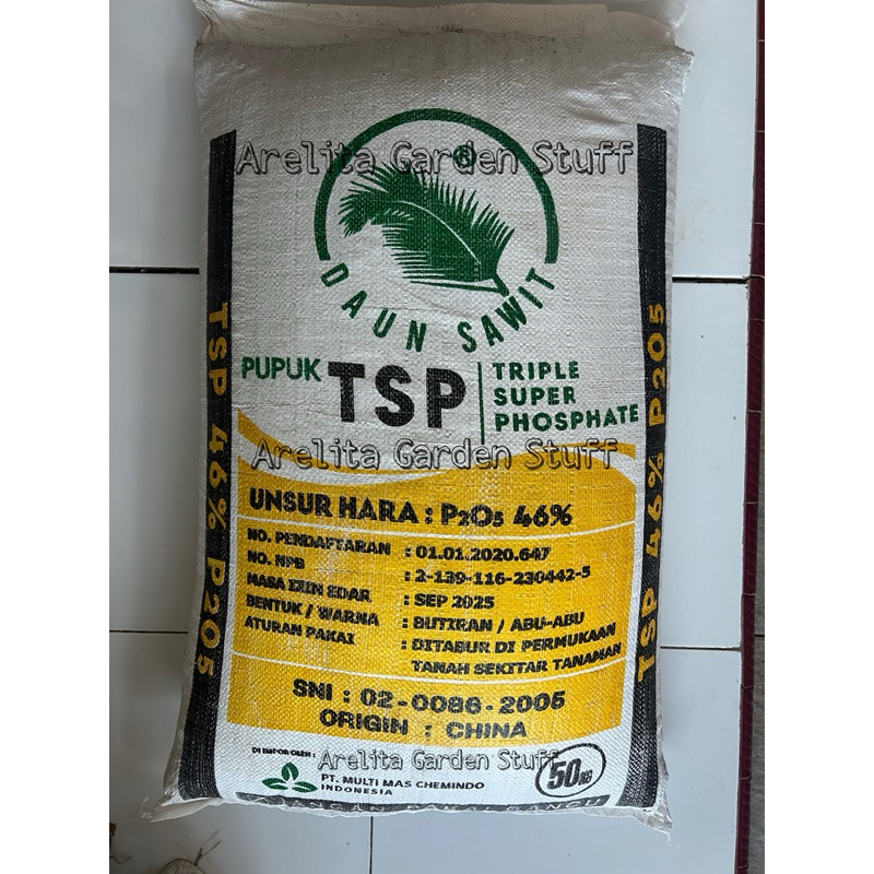 Pupuk TSP Daun Sawit P2O5 46% 50kg Original