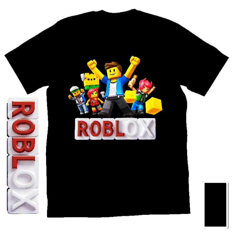 Kaos Baju Tshirt Custom Anak Cowok Laki Laki Cewek Perempuan Dewasa Roblox Roblok Robloks Robloxs Ro
