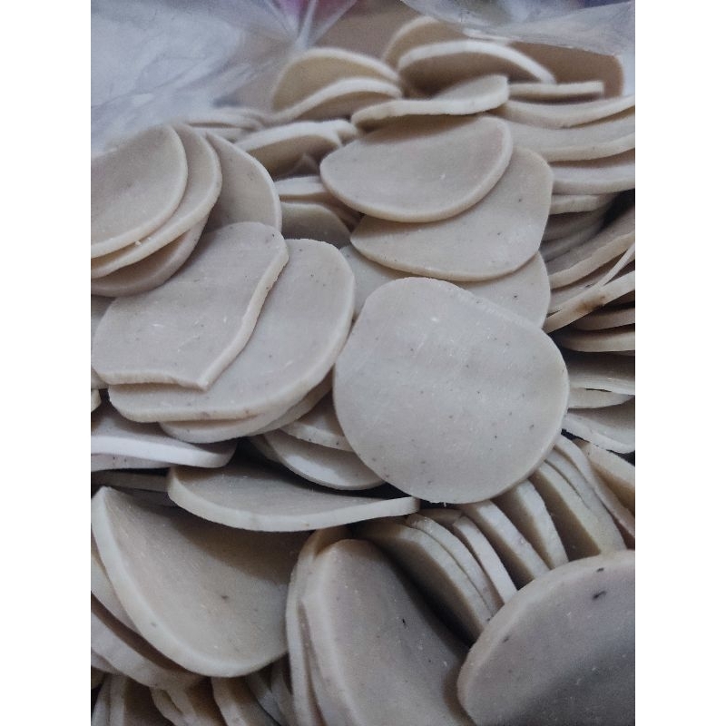 

kerupuk kemplang mentah rasa ikan tengiri kemasan repacking 1kg murah, gurih lezat nikmat