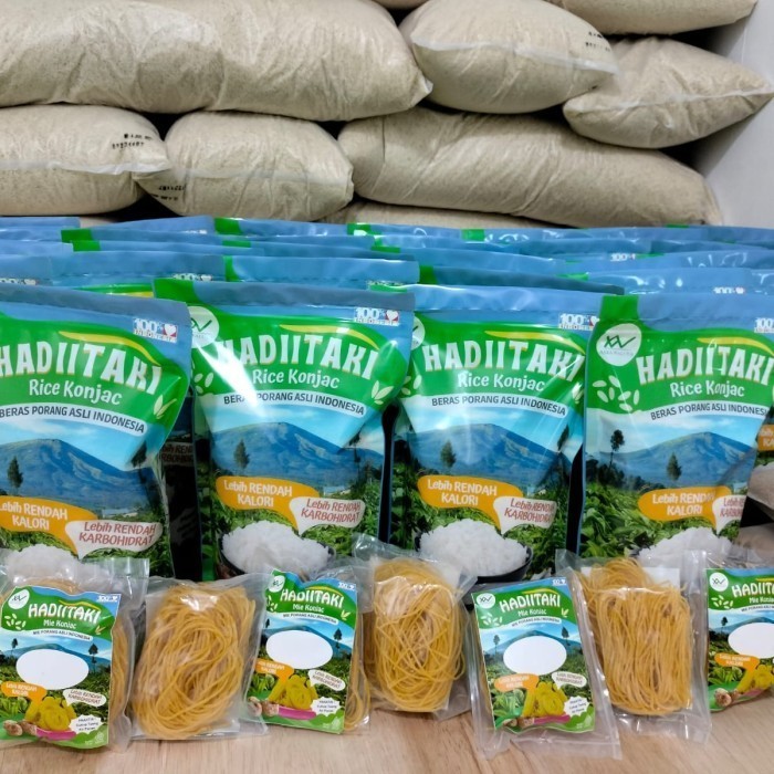 

HADIITAKI Beras Porang 1 KG Shirataki Konjac Rice diet rendah kalori