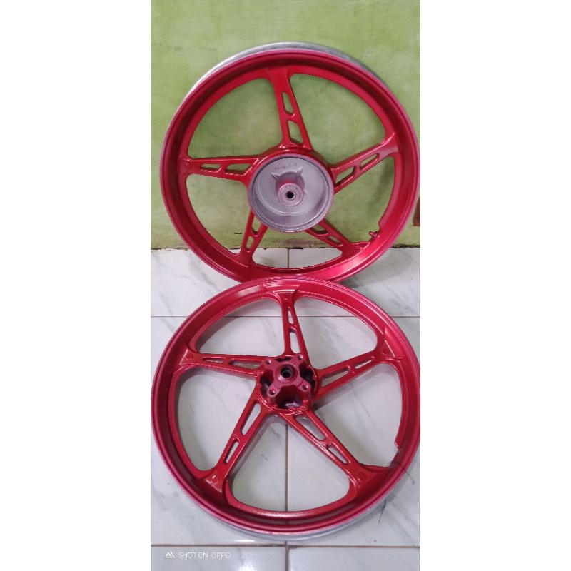 velg pelek racing DEPAN BELAKANG YAMAHA Jupiter Burhan PNP Vega ZR Vega New Copotan