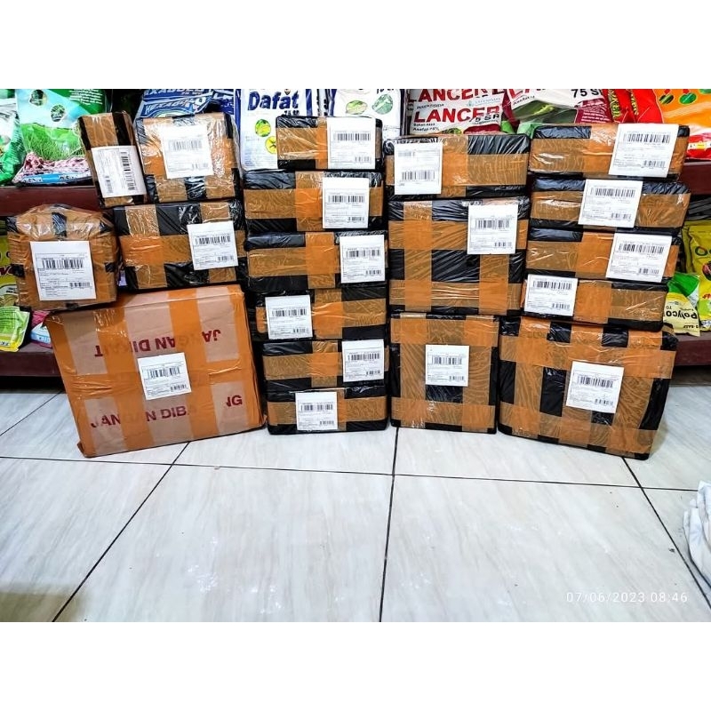

packing kardus dan sterofom