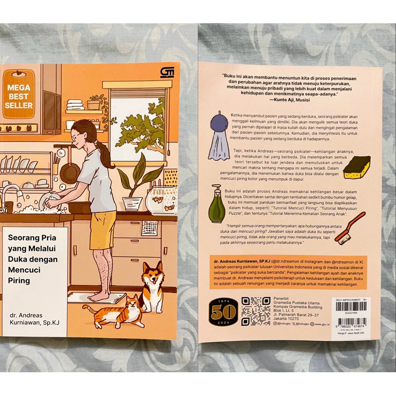 (Preloved Novel) Seorang Pria yang Melalui Duka dengan Mencuci Piring