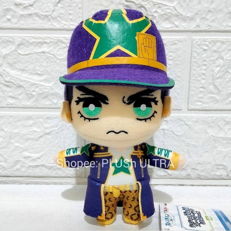 Kujo Jotaro, Giorno Giovanna, Emporio Alnino Jojo's Bizarre Adventure Anime Plush Keychain Gantungan