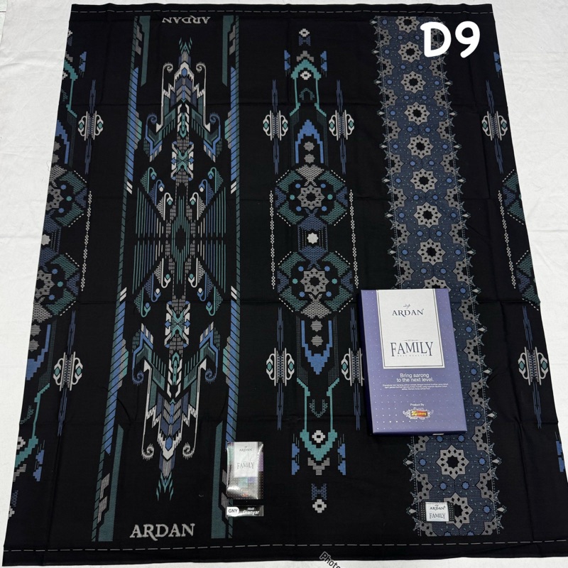 sarung ardan hitam original 100% motif terbaru bhs pria dewasa busana muslim BISA COD