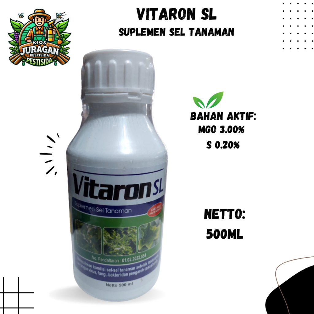 VITARON SL 500ML SUPLEMEN SEL TANAMAN / PUPUK DAUN CAIR