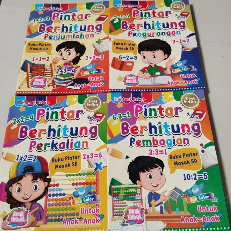 Buku Pandai Berhitung / Pintar Berhitung Penjumlahan, Pengurangan, Perkalian, Pembagian - Anak Hebat