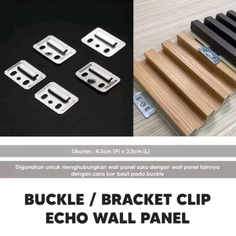 Klip Untuk Pemasangan WPC Wall Panel Clip Harga per 10 Pcs