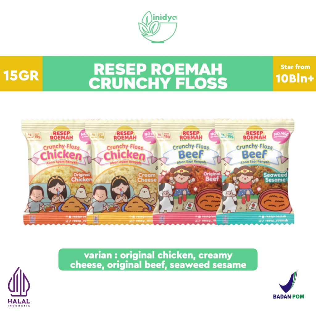 

Resep Roemah Abon Anak Crunchy 15gr – Abon Sapi Crunchy Abon Bayi Mpasi Abon Ayam Premium Non MSG dan Pengawet Abon Cipung Abon Sapi Premium