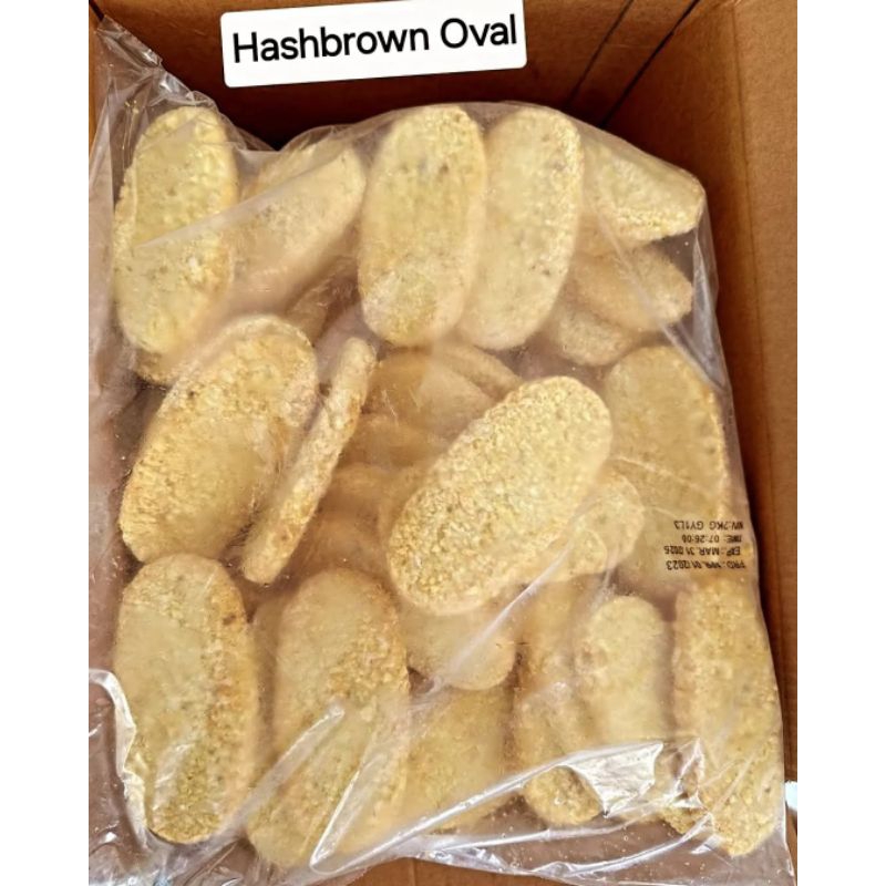 

KENTANG SNOWVALLEY HASHBROWN OVAL 2 KG