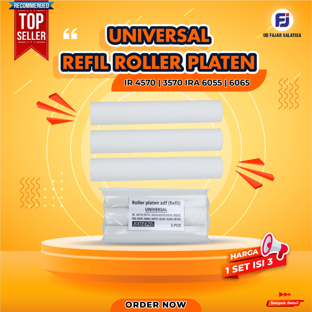 KARET REFIL ROLLER PLATEN ADF COCOK SEMUA ADF MESIN FOTOCOPY CANON