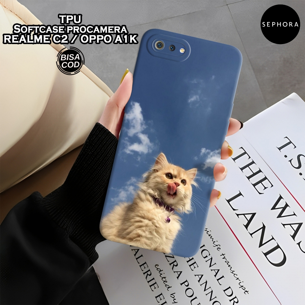 Case Realme C2 / Oppo A1K Terbaru - Fashion Case Kucing - Softcase Realme C2 / Oppo A1K - Case Pro C